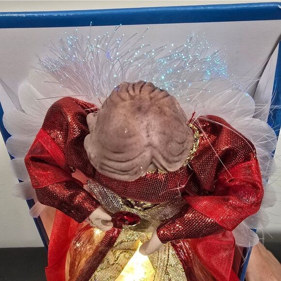 Holiday Style - 12" - LED Fiber Optic Angel Christmas Tree Topper -  New - Picture 4 of 8